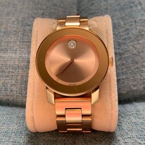 Movado BOLD rose gold watch